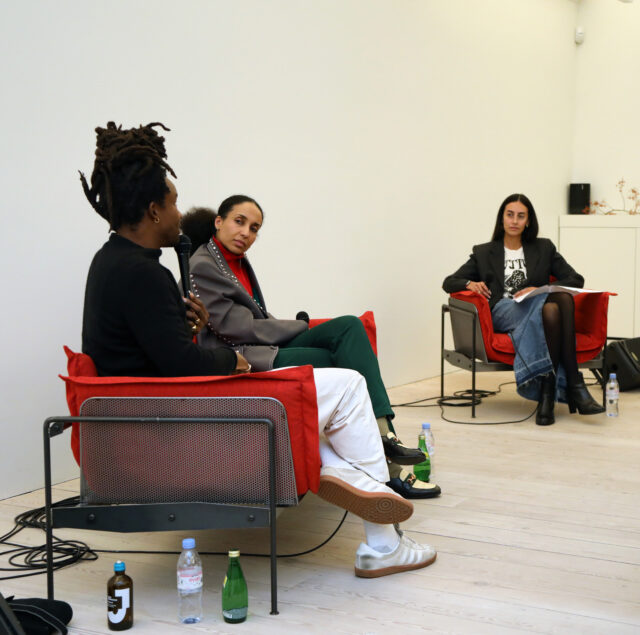 Alice hosting with Chioma and Akinola